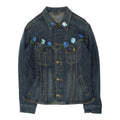 Lee Floral Detailed Womens Blue Denim Jean Jacket Vintage Designer VTG Graphic Tee – Warm & Stylish · High-Quality Print