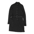 Burberry Womens Black Long Cardigan Coat Vintage High End Designer VTG Graphic Tee – Soft Feel · Great Gift For Fans