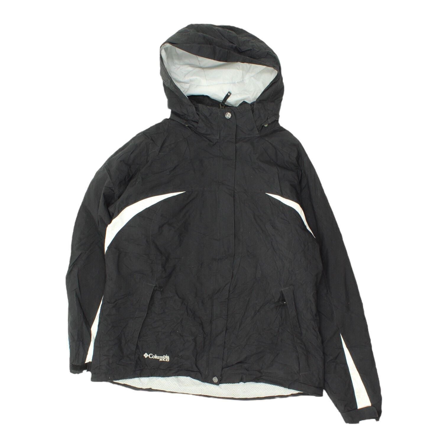 Columbia Womens Black Quilted Fleece Lined Hooded Jacket Vintage Outdoor VTG Graphic Tee – Bold Style · Top Pick For Any Outfit