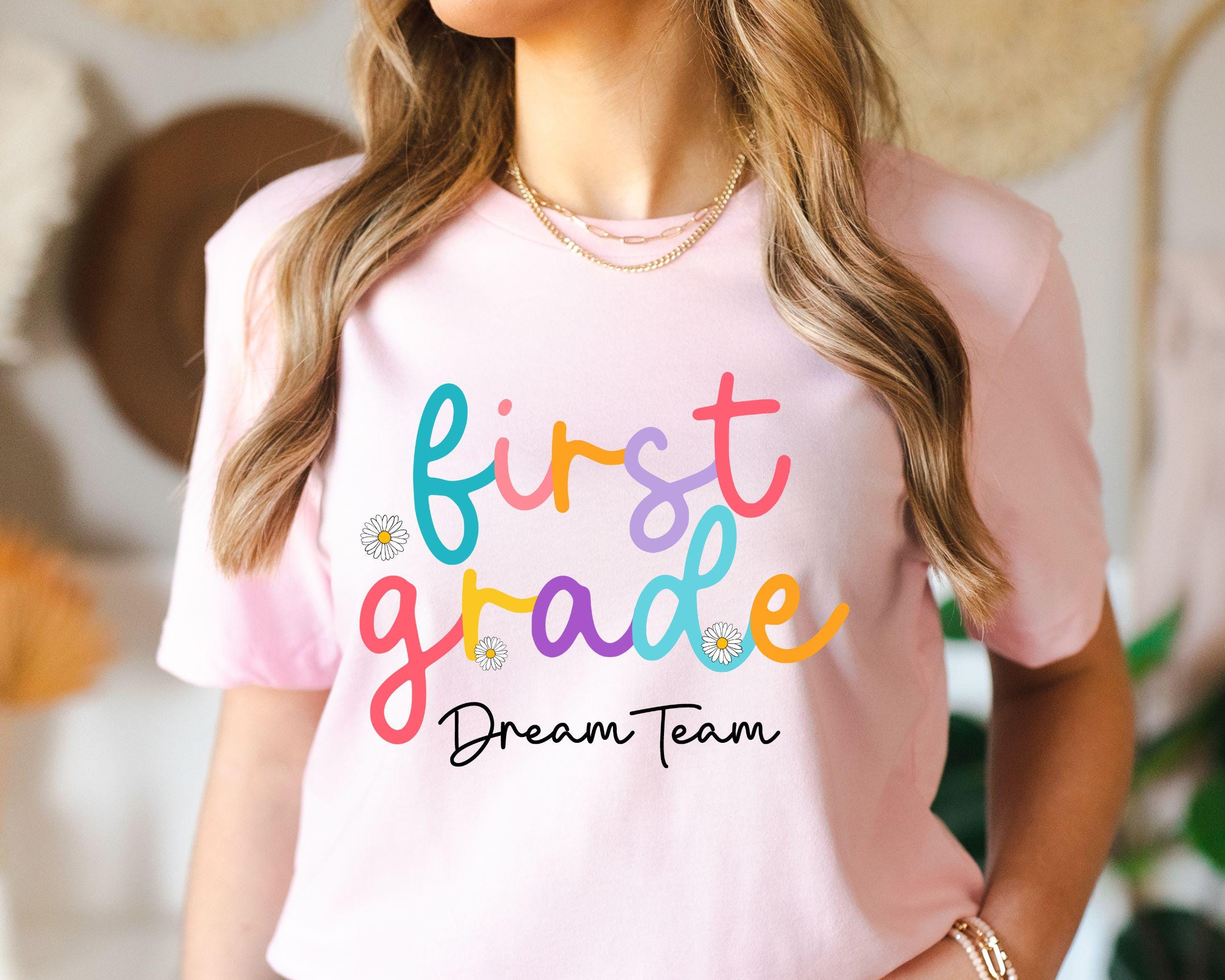 Grade Level Teacher Shirts Colorful Teacher Shirts Teacher Shirt Teacher Shirt Gift for Teacher Back to School Gift School Shirts Graphic Tee – Aesthetic Look · Perfect For Daily Wear
