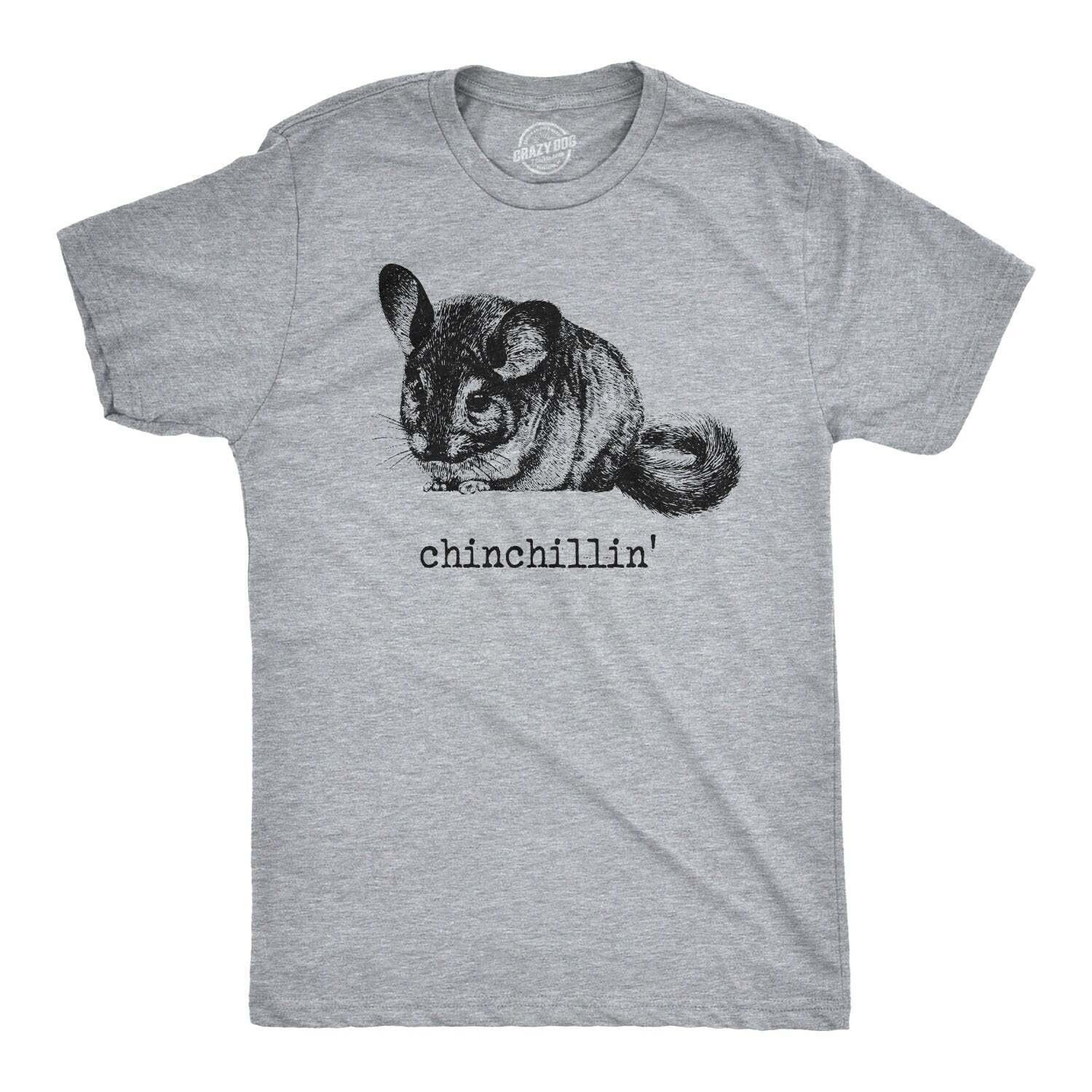 Chinchillin39 Chinchilla shirts Chill Shirts Funny Shirts Animal Shirts Cool Shirts Shirts For Dad Cool Kid Shirts Cute Animal Shirts Graphic Tee – Fan Favorite · High-Quality Print