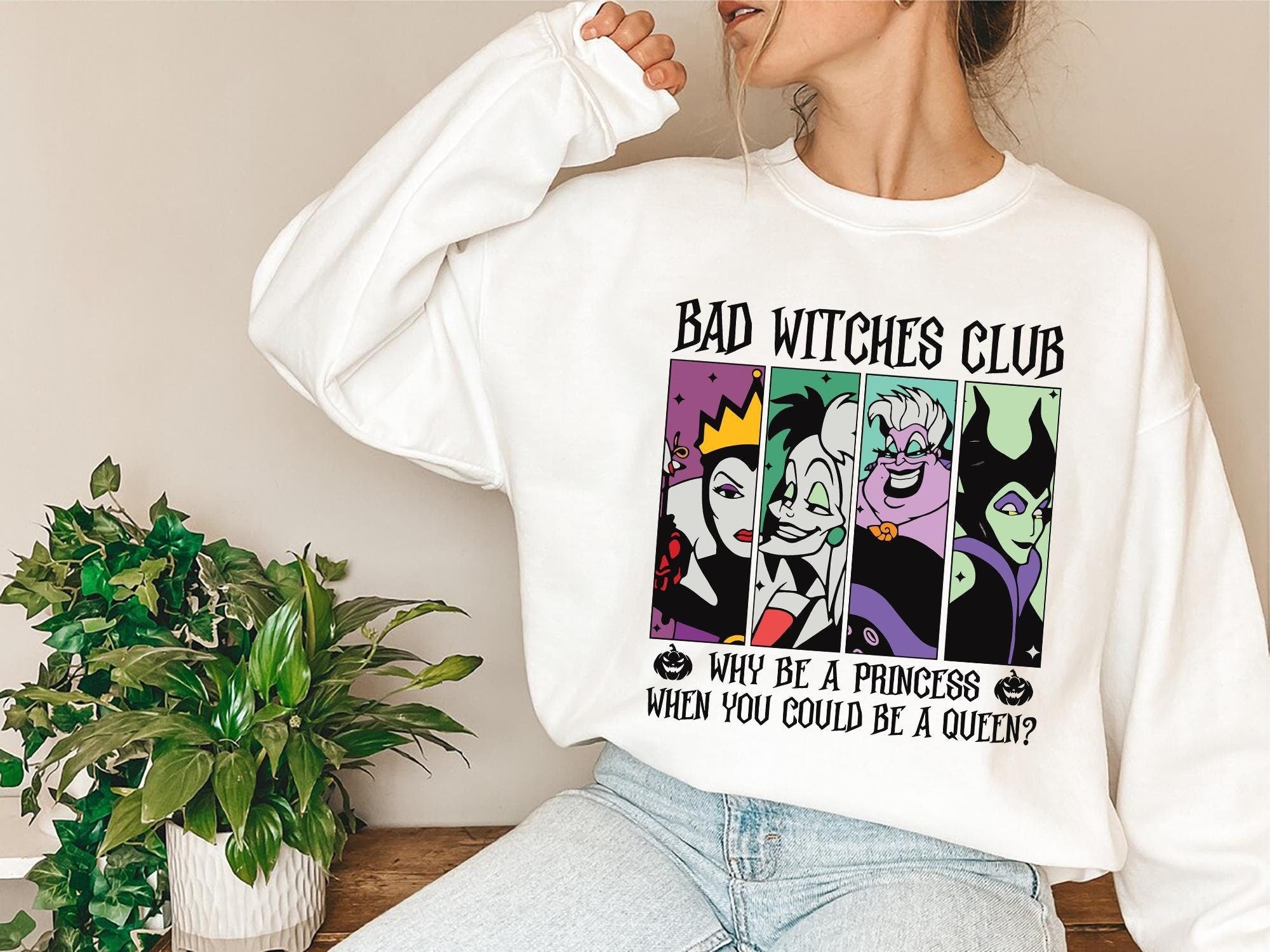 Villains Bad Witches Club Shirt Disney Shirt Great Gift Ideas Men Women Bad Witches Club Halloween Shirt Sweatshirt For Gift Sweatshirt – Feel-Good Design · Top Pick For Any Outfit