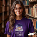Purrfectly Bookish Unisex T Shirt Ideal for Cat Lovers and Bookworms Alike Graphic Tee – Aesthetic Look · High-Quality Print