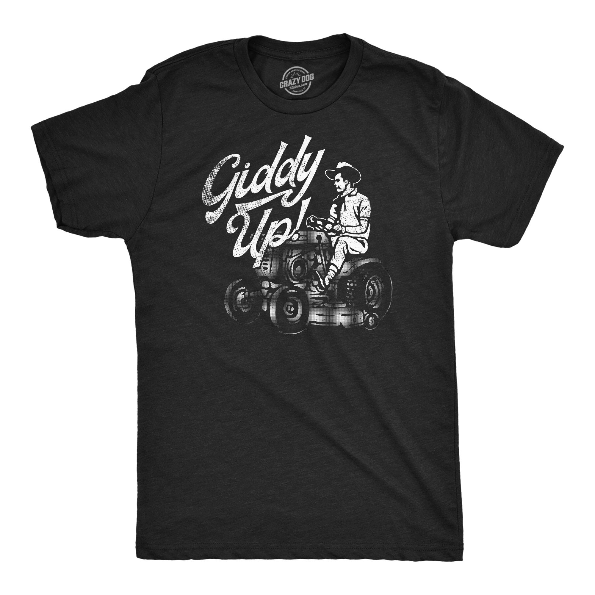 Giddy Up Dad Shirts Funny Outdoors Shirts Funny Men39s Tshirts Mowing The Lawn Shirts Funny Outdoors Shirts Lawn Mower Cowboy Graphic Tee – Feel-Good Design · Top Pick For Any Outfit