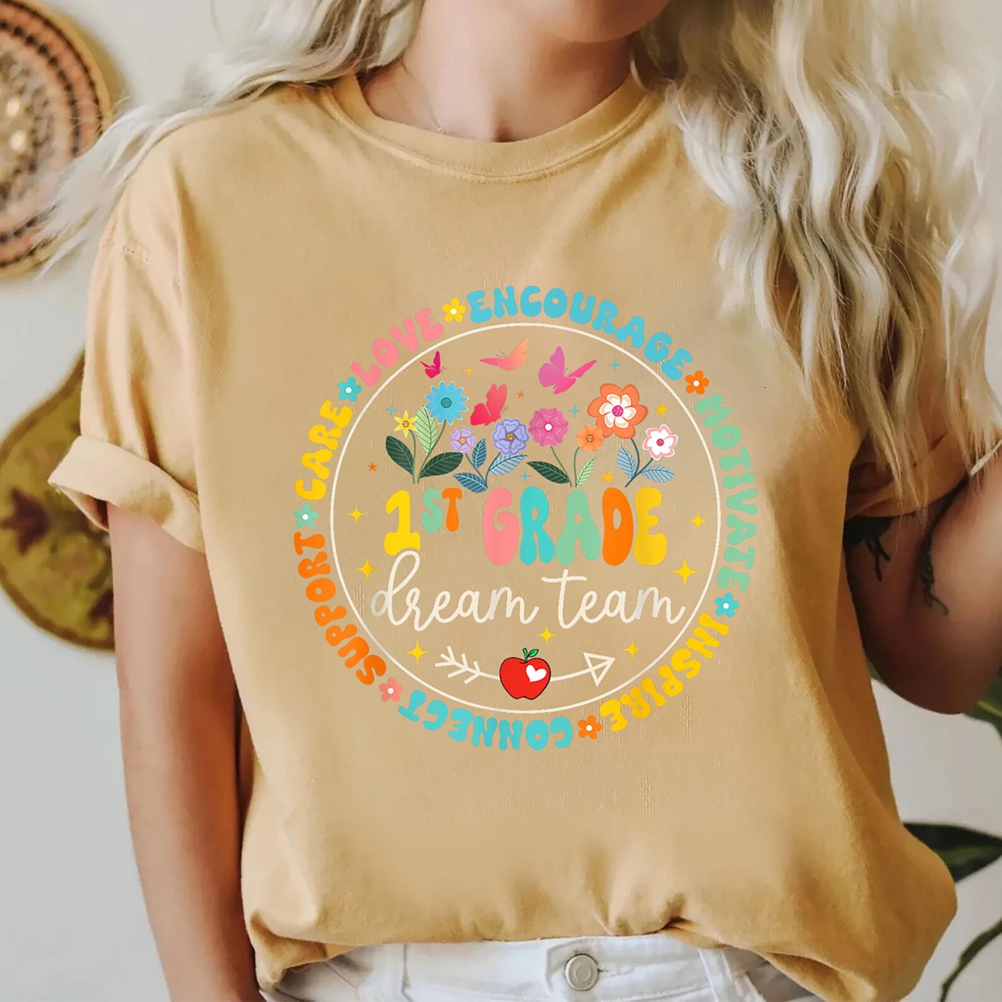First Grade Teacher Shirt First Grade Shirt 1st Grade Teacher ShirtGift For TeacherGroovy Teacher T Shirt Graphic Tee – Fan Favorite · Perfect For Daily Wear