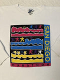 Vintage 1990s 90s San Diego California Marathon Run Event Crewneck Sweatshirt M Sweatshirt – Aesthetic Look · Top Pick For Any Outfit