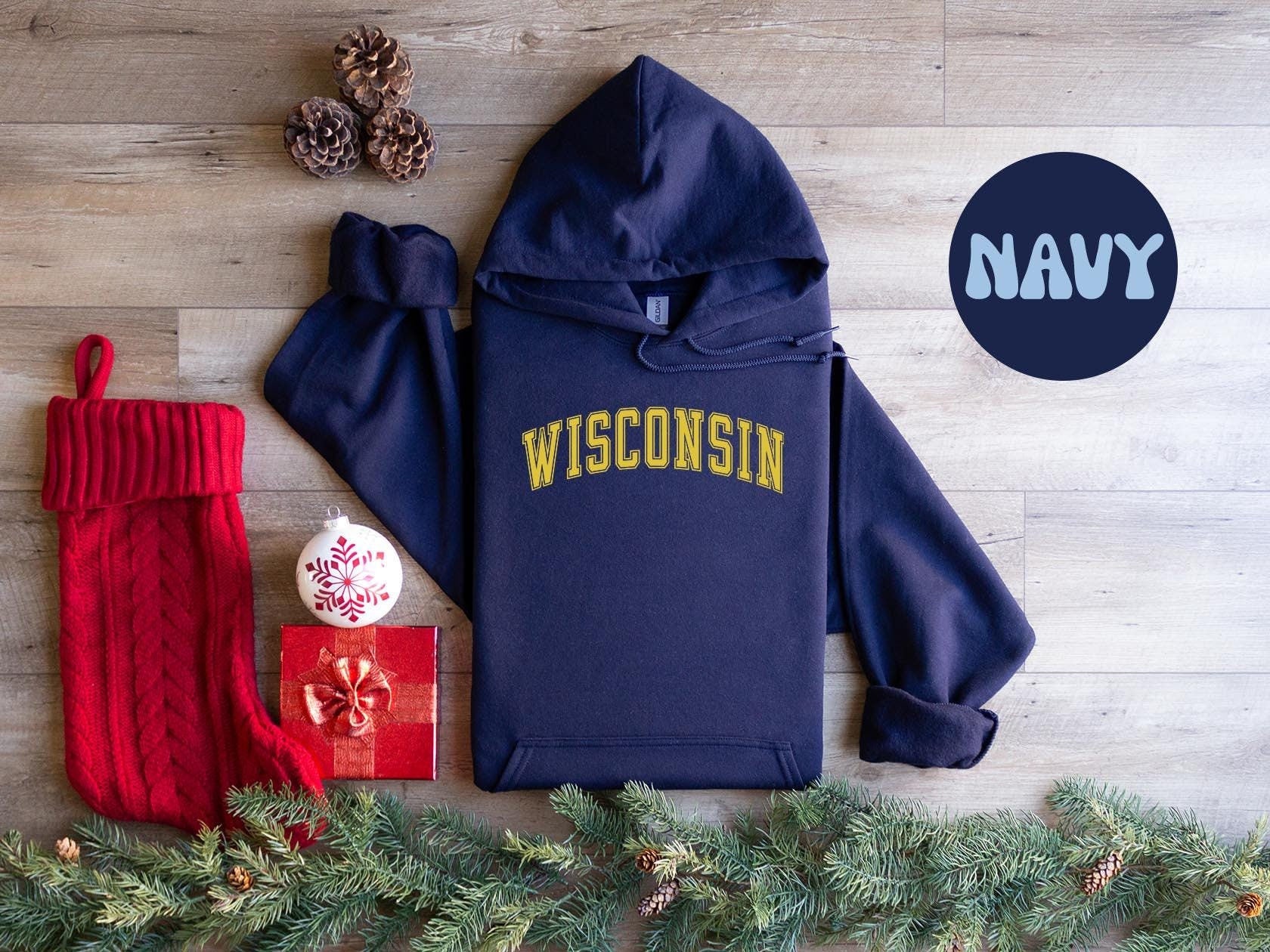 Wisconsin Hoodie Gifts Hooded Sweatshirt Jumper Long Sleeve Birthday Gift for Men Gift for Women Hoodie – Soft Feel · Trending Graphic Apparel