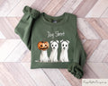 Dog Sheet Halloween Sweatshirt Halloween Dog Sweater Retro Spooky Season Tshirt Ghost Sweatshirt Halloween Gift Ghost Dog Shirt Sweatshirt – Premium Graphic · Must-Have Style