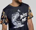 Men39s Camo Bass Fishing Tee Graphic Fishing Shirt Camo Pattern Sleeves Fishing Enthusiast Gift Outdoor Sports Apparel Camoflauge Shirt Graphic Tee – Aesthetic Look · Great Gift For Fans