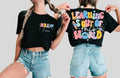 Custom Learning Is Out Of This World Tshirt Personalized School Tshirt Teacher Name Gift Teacher Appreciation Tee Gift For Teacher Graphic Tee – Bold Style · Perfect For Daily Wear