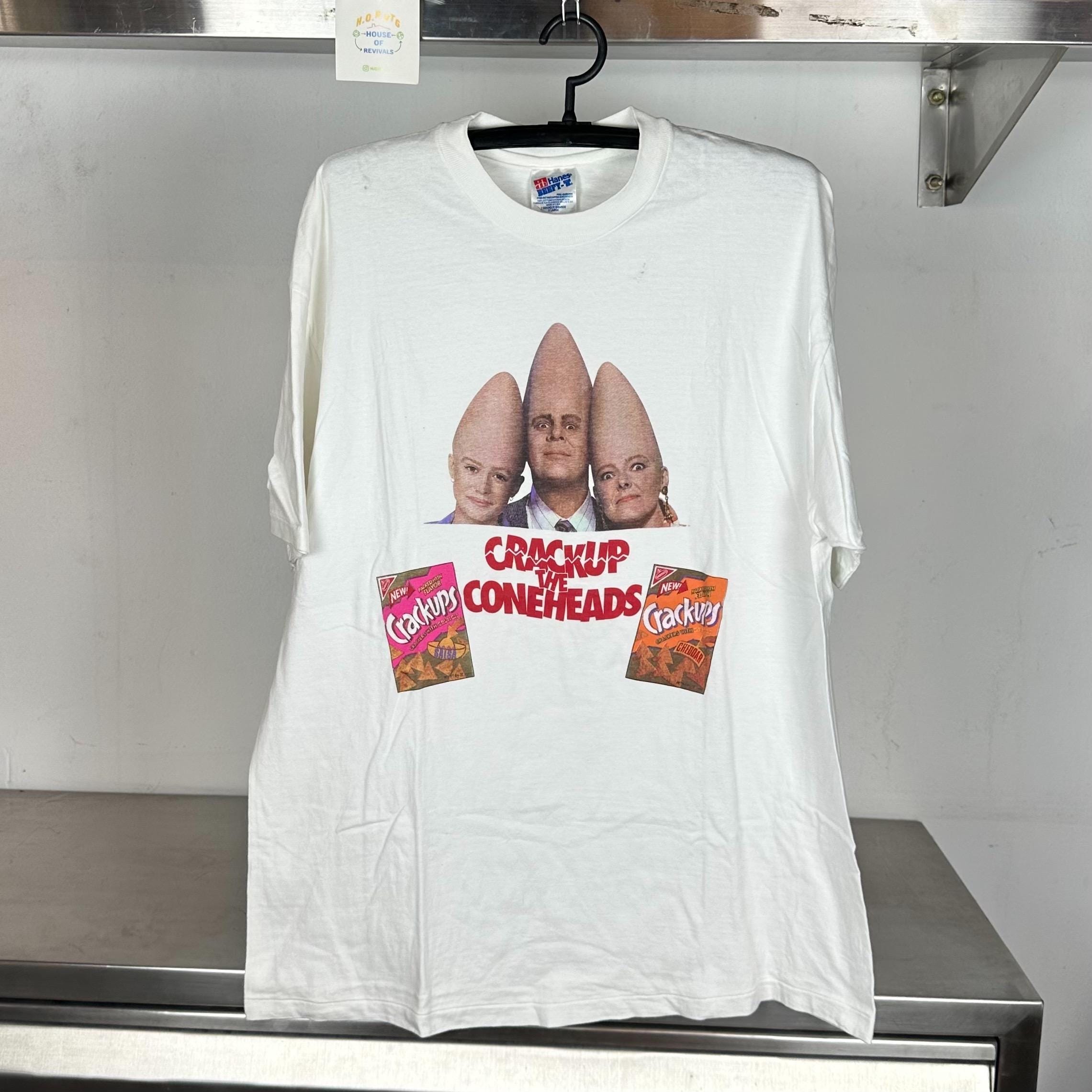 Vintage 90s Coneheads Crackup the Coneheads Movie Promo XL single stitch Hanes White T shirt Graphic Tee – Feel-Good Design · Trending Graphic Apparel