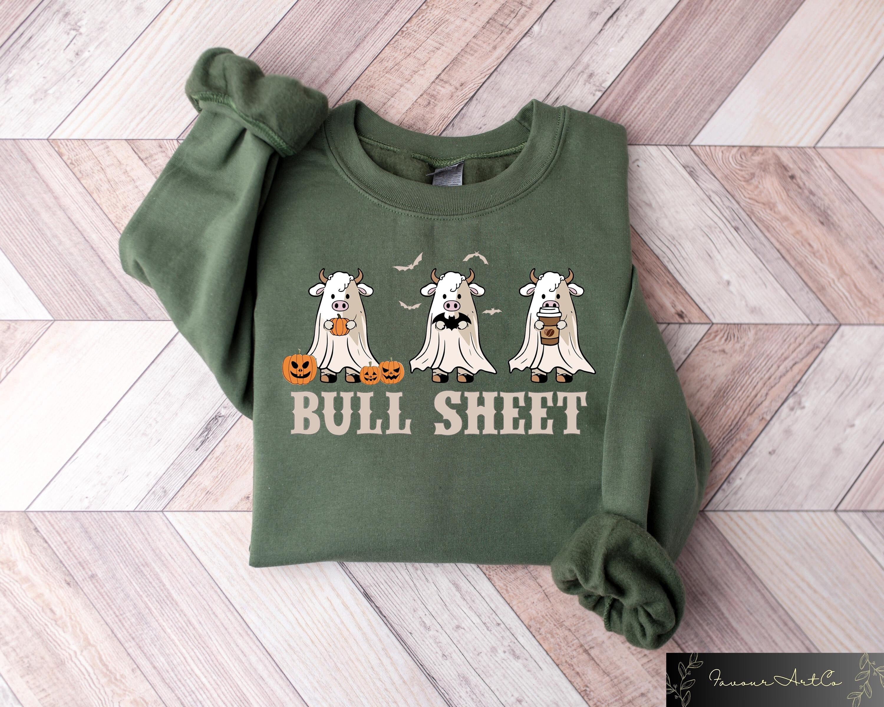 Halloween Ghost Cow Shirt Bull Sheet Sweatshirt Halloween Sweater Halloween Gifts Spooky Season Halloween Tshirt Halloween Ghost Shirt Sweatshirt – Cozy Vibes · Must-Have Style