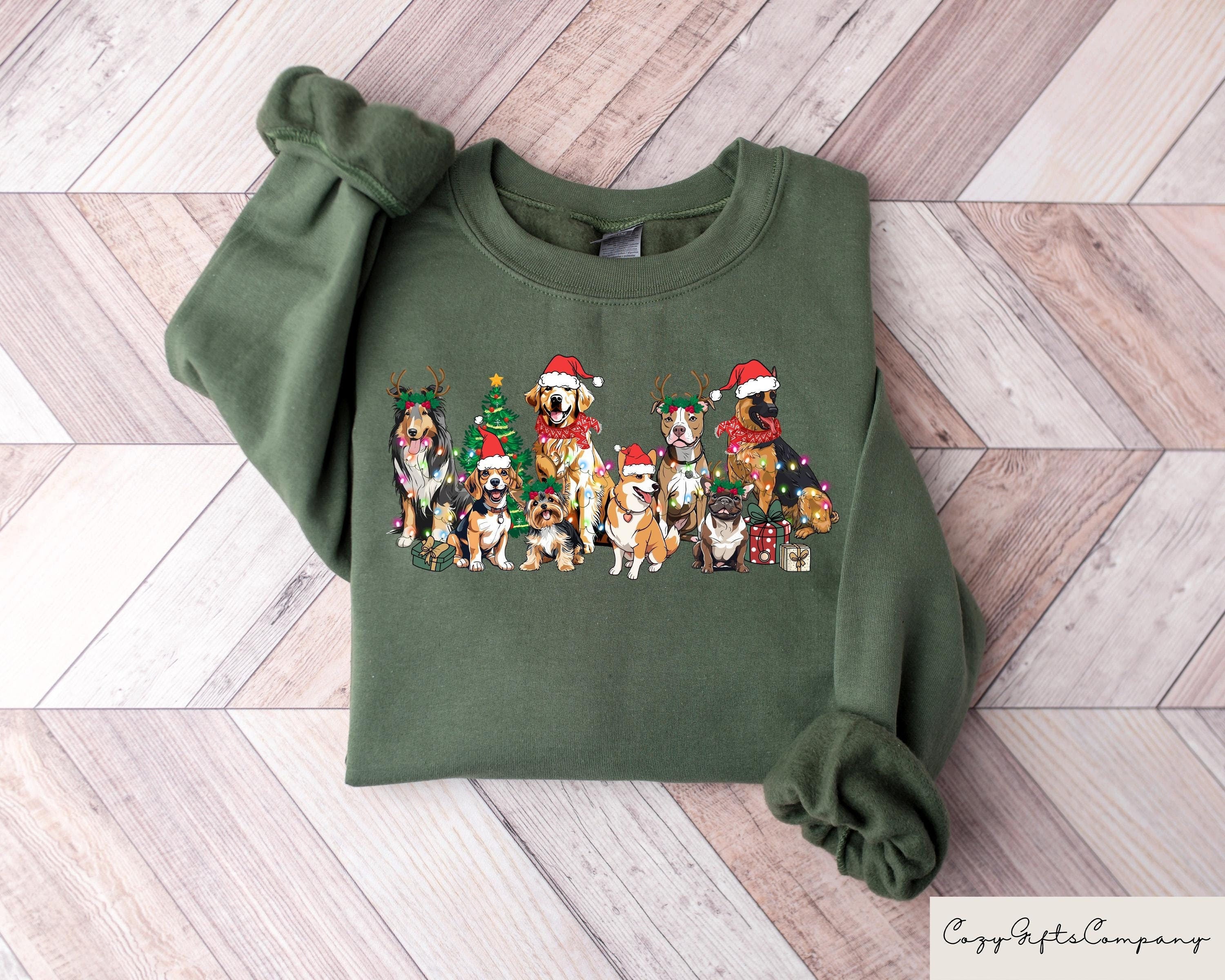 Christmas Dogs Sweatshirt Dog Lover Shirt Xmas Holiday Shirt Funny Christmas Shirt Cute Gift For Christmas Merry Christmas Shirt Sweatshirt – Easygoing Wear · Must-Have Style