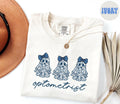 Optometrist Optometry French Blue Toile Halloween Ghost Coquette Floral Shirt Gifts Comfort Colors Tshirt Crewneck Tee Crew Neck Women Graphic Tee – Premium Graphic · High-Quality Print