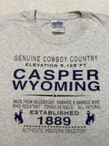 Vintage 1990s 90s Y2K 2000s Casper Wyoming Western Cowboy Country 1889 T Shirt M Graphic Tee – Soft Feel · Great Gift For Fans