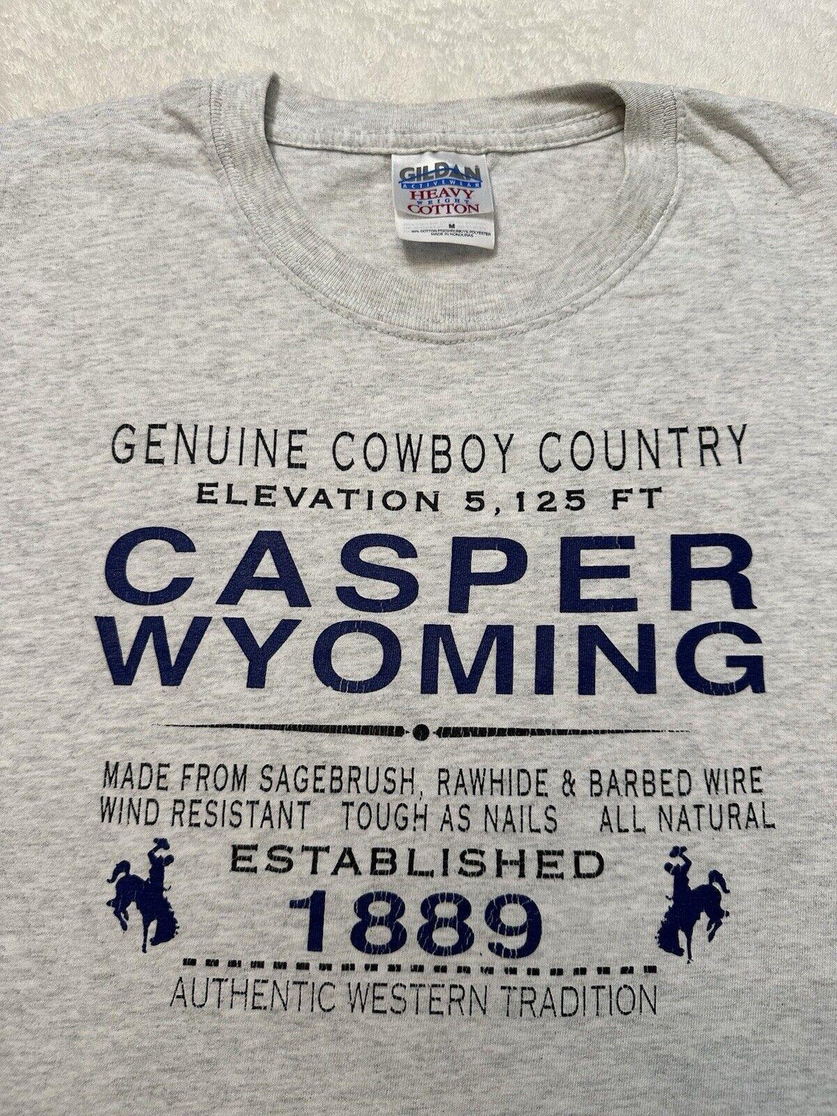 Vintage 1990s 90s Y2K 2000s Casper Wyoming Western Cowboy Country 1889 T Shirt M Graphic Tee – Soft Feel · Great Gift For Fans