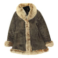 Anersea Leather Womens Real Fur Suede Brown Overcoat Vintage High End Coat VTG Graphic Tee – Cozy Vibes · Trending Graphic Apparel