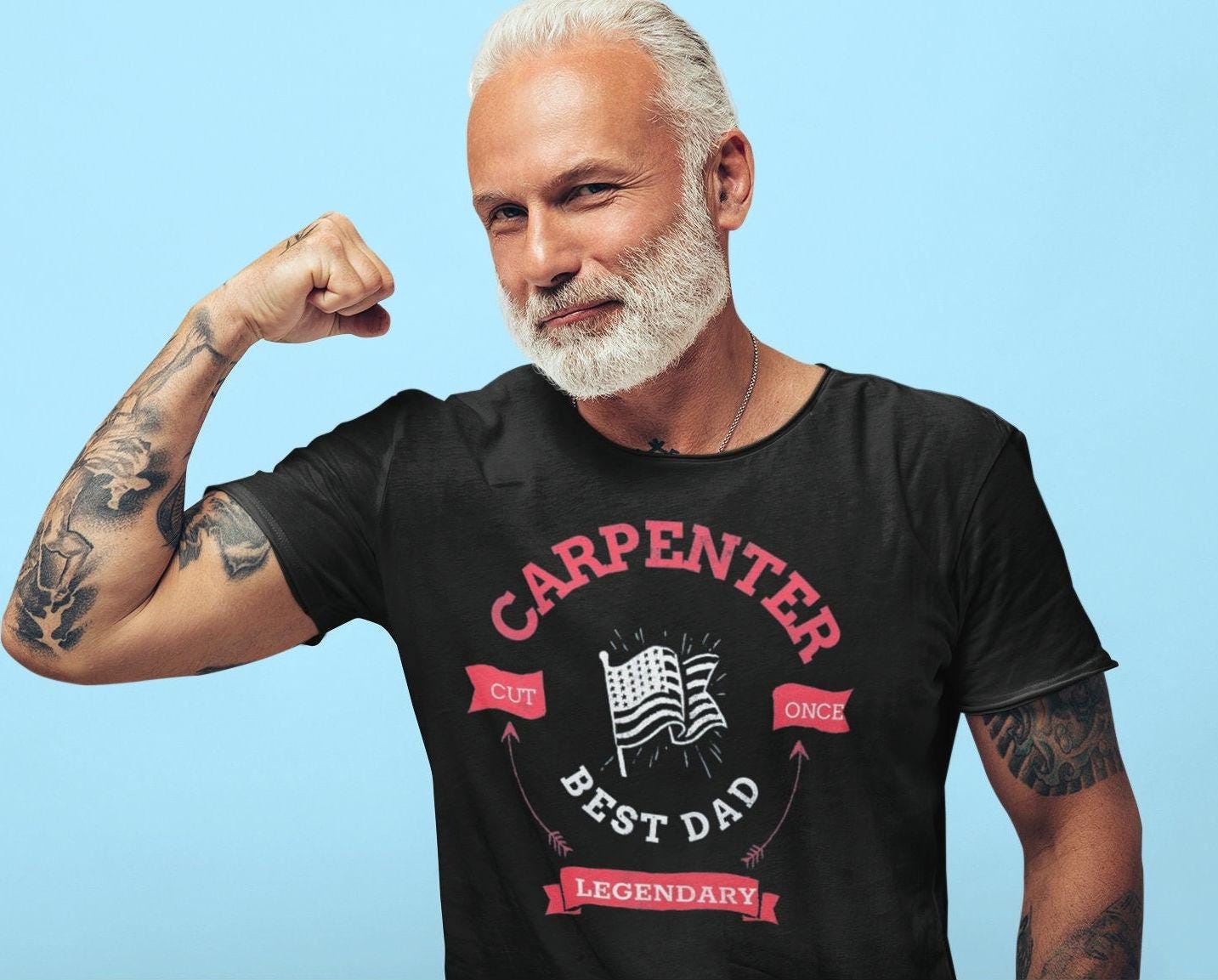 Mens Carpenter Shirt Best Dad Tee Carpentry T Shirt Proud Gift For Dad Father Husband Boyfriend High Quality Softstyle T Shirt Graphic Tee – Everyday Comfort · High-Quality Print