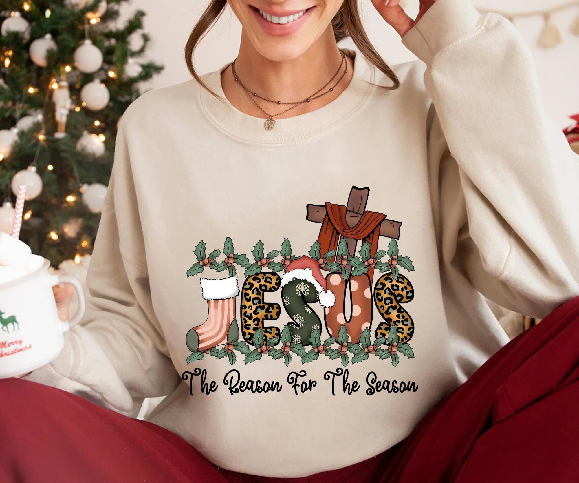 Jesus Is The Reason For The Season Christmas Gift Christmas Jesus T Shirt Jesus Quotes Religious Tee Christian Christmas Faith Shirt Graphic Tee – Everyday Comfort · Must-Have Style