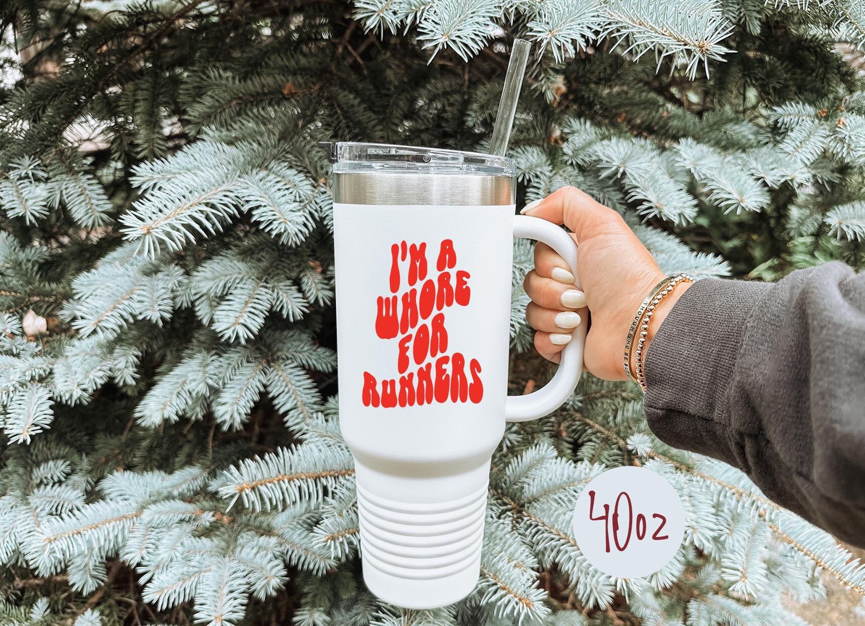 Runner Marathon Wife Husband Tumbler 40oz Cup With Straw Gifts Insulated Cup Travel Mug Graphic Tee – Premium Graphic · Trending Graphic Apparel