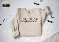 Engineer Halloween Ghost Pumpkin Sweatshirt Gifts for Her Funny Sweater Shirt Cozy Comfy Unique Sweatshirt – Cozy Vibes · Top Pick For Any Outfit