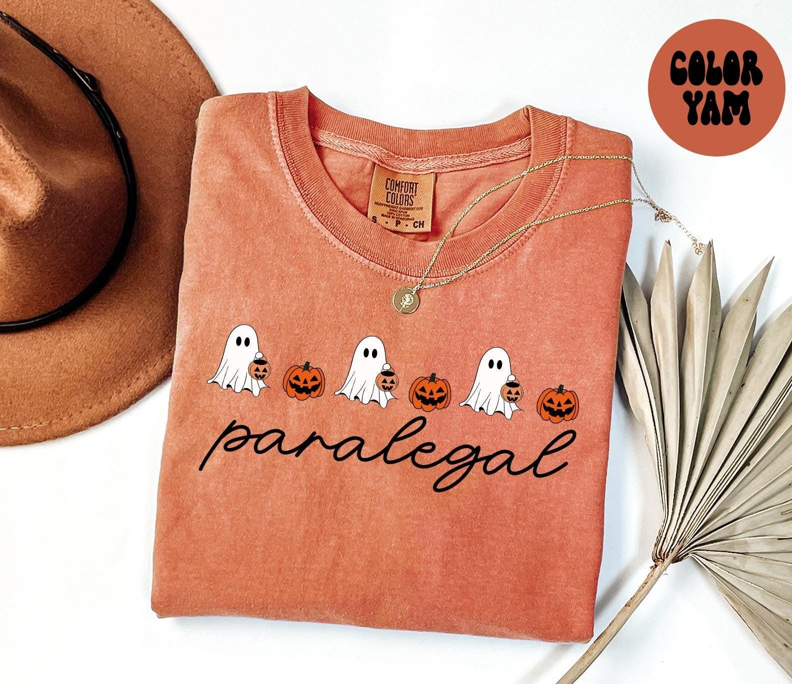 Paralegal Halloween Ghost Pumpkin Shirt Gifts Comfort Colors Tshirt Crewneck Tee Crew Neck Men Women Graphic Tee – Feel-Good Design · Top Pick For Any Outfit