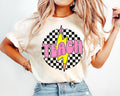 Retro Teacher Shirt Checkered Teach ShirtBack to SchoolTeacher Appreciation GiftNew Teacher ShirtFirst Day of School ShirtGift for Her Graphic Tee – Fan Favorite · High-Quality Print