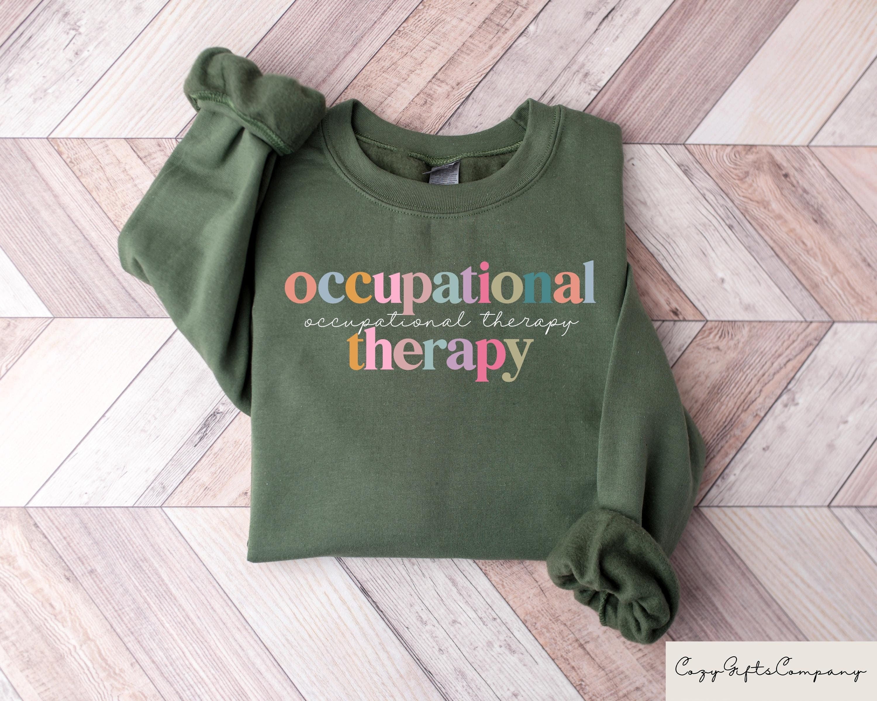 Retro Comfort Occupational Therapy Shirt OT Special Education Shirt Cute Therapist Gift Sped Teacher Gift Teacher Appreciation Gift Graphic Tee – Warm & Stylish · Perfect For Daily Wear