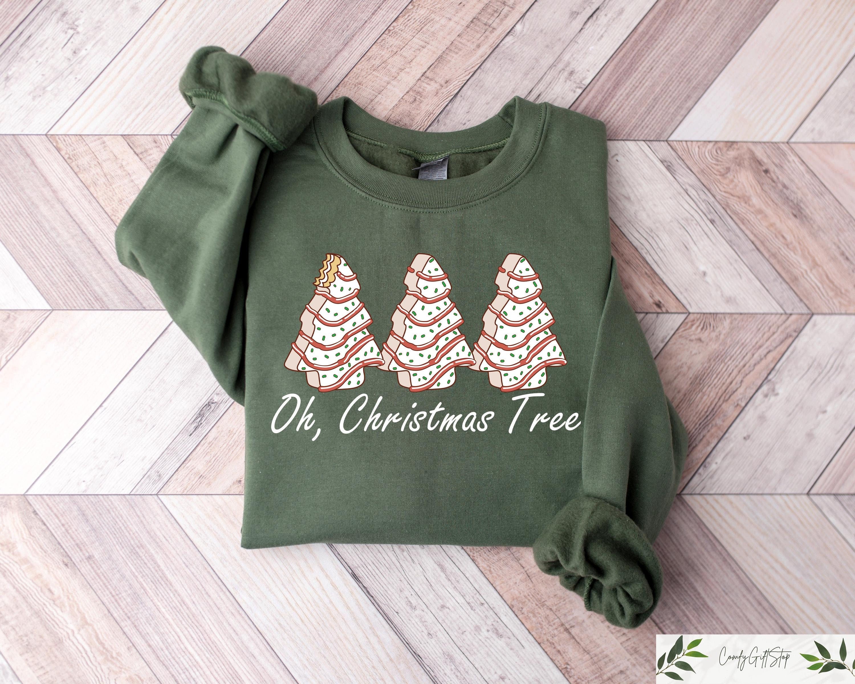 Oh Christmas Tree Sweatshirt Christmas Sweater Funny Christmas Crewneck Retro Christmas Cake Shirt Christmas Tshirt Holiday Season Gift Sweatshirt – Bold Style · High-Quality Print