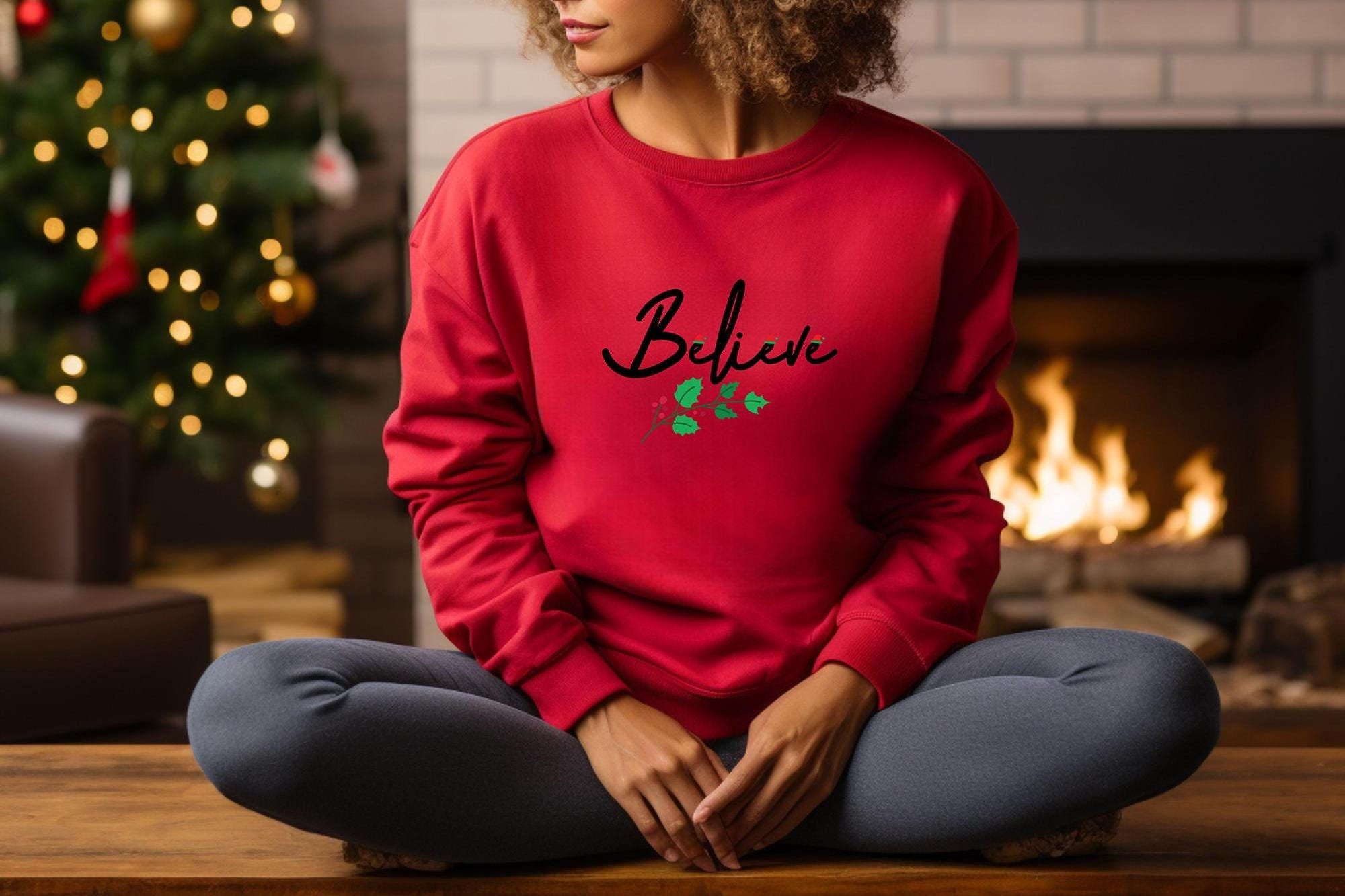 Christmas Believe Shirt Christmas Believe Tshirt for Christmas Party Christmas Family Matching Sweatshirt Gift for Christmas Special Sweatshirt – Easygoing Wear · Top Pick For Any Outfit