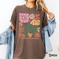 Christian Shirt Christian Flower Tee It Is Well With My Soul Shirt Boho Floral Shirt Botanical Faith Christian Gift Graphic Tee – Premium Graphic · Top Pick For Any Outfit