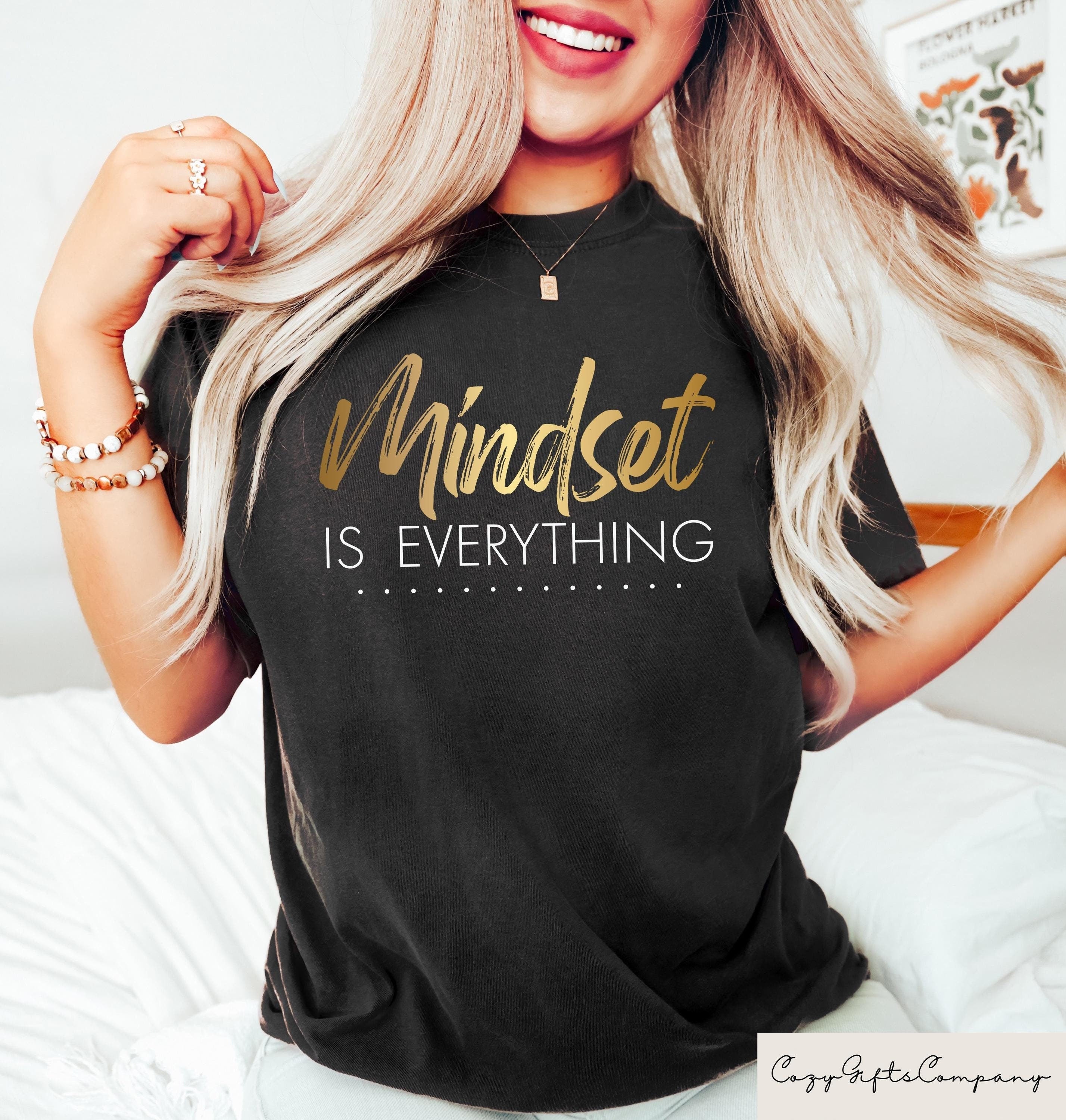 Mindset Is Everything Sweatshirt Motivational T Shirt Women39s Positivity Motivational ShirtMental Health Tshirt Inspirational Sweater Sweatshirt – Everyday Comfort · Trending Graphic Apparel