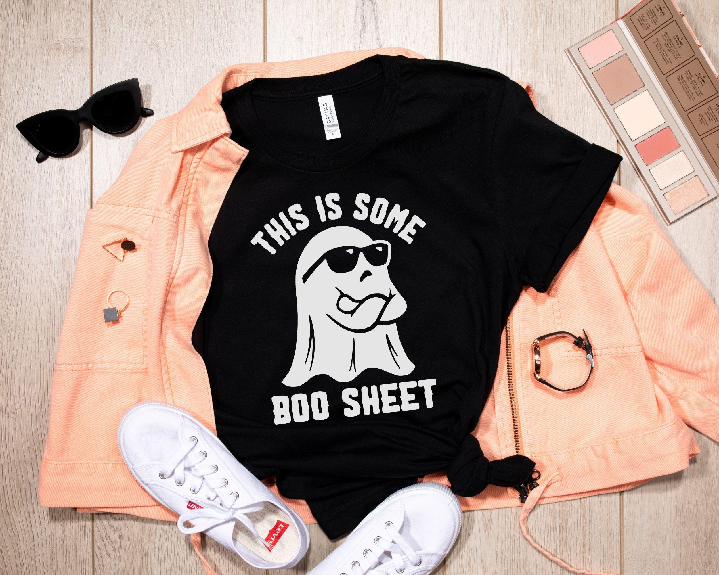This is Some Boo Sheet Halloween Shirt Retro Halloween Tshirt Cool Ghost Crewneck Funny Halloween T Shirt Gift for Halloween Friend Gift Graphic Tee – Bold Style · Great Gift For Fans