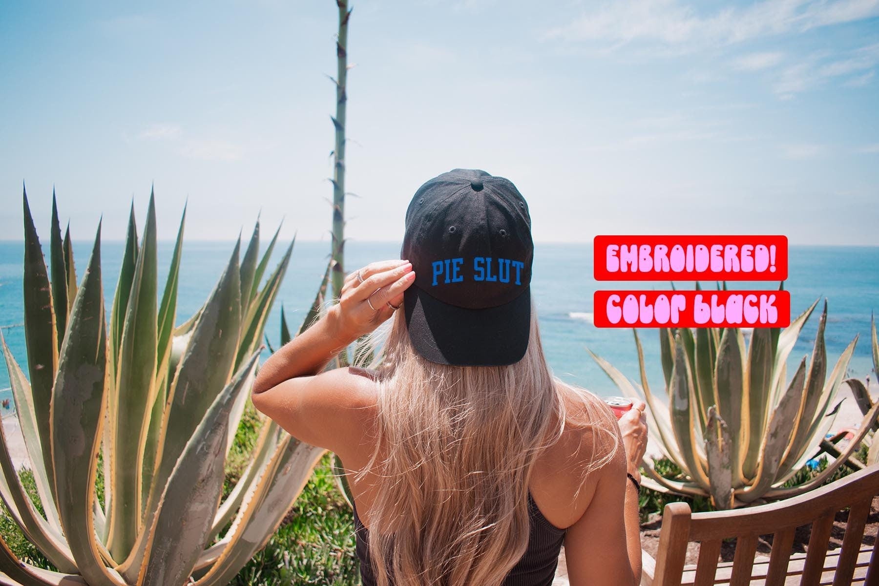Pie Slut Addict Lover Dad Hat Gifts Baseball Cap Embroidered White Black Stone Beige Graphic Tee – Everyday Comfort · Great Gift For Fans
