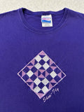Vintage 1990s 90s Embroidered Quilt Quilting Embroidery Art T Shirt Womens XL Graphic Tee – Warm & Stylish · High-Quality Print