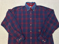 Vintage 1990s Tommy Hilfiger Embroidered Crest Denim Collar Flannel Shirt M L Graphic Tee – Cozy Vibes · Great Gift For Fans
