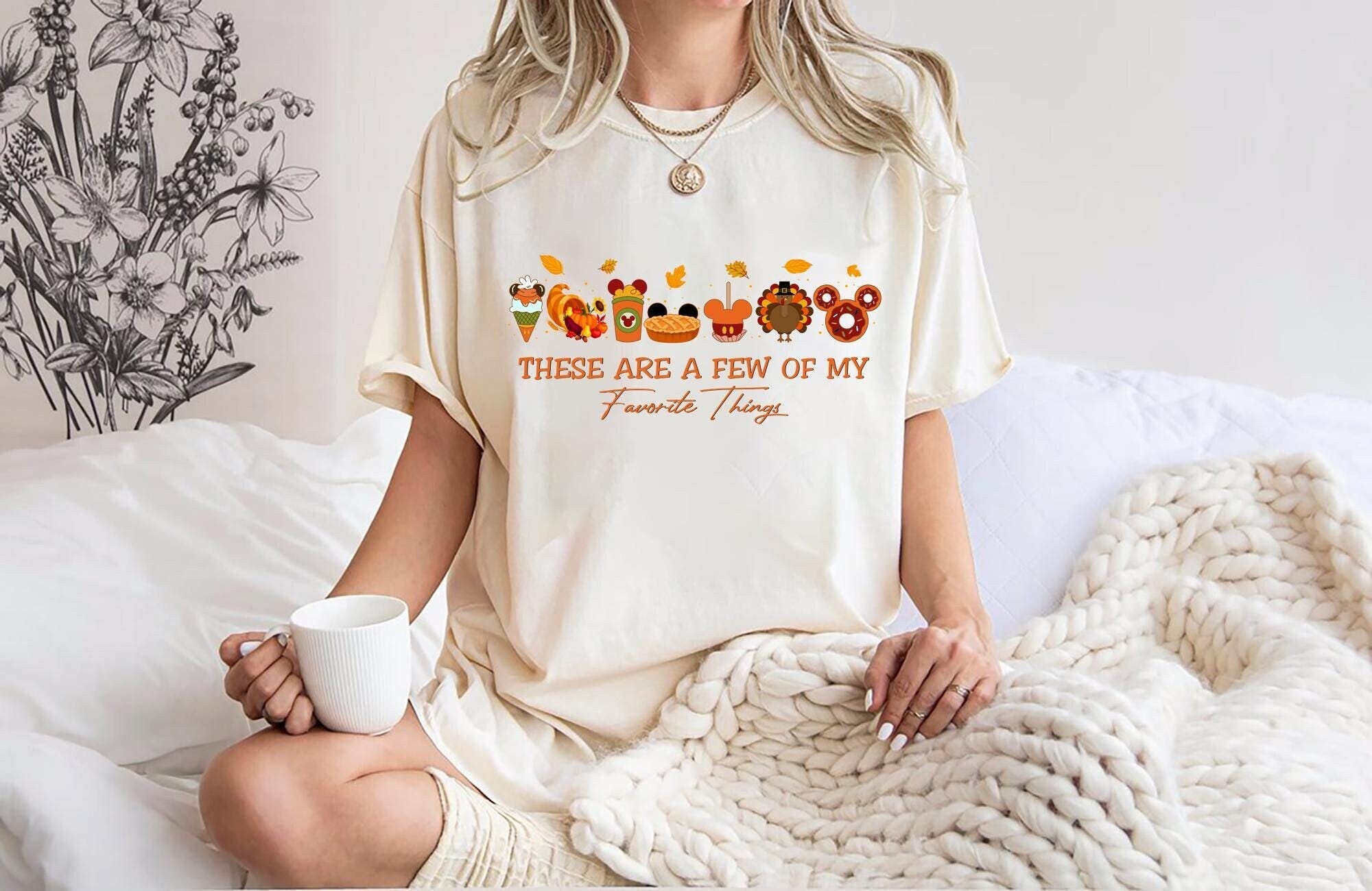 Disney Snacks Thanksgiving Shirt Thankful Mickey Ears Sweatshirt These Are A Few Of My Favorite Things Pumpkin Fall Shirt Disney Fall Sweatshirt – Easygoing Wear · High-Quality Print