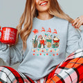 Christmas Coffee Shirt Christmas coffee Sweatshirt women Holiday sweater Christmas Tee Coffee Lover gift Latte drink Crewneck Sweatshirt – Soft Feel · Great Gift For Fans