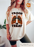 Trach Or Treat Respiratory Therapist Halloween Shirt Funny Rt Halloween Shirt NICU Pulmonary Nurse Fall Tee Halloween Gift Spooky Season Graphic Tee – Bold Style · Perfect For Daily Wear