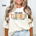 Custom Teacher Shirt First Grade Second Grade Third Grade Forth Grade Fifth Grade Personalized Name Graphic Tee – Soft Feel · Top Pick For Any Outfit
