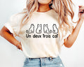 Un Deux Trois Cat Shirt Gifts For Cat Lovers Cat Tee Shirt Cat Tee Cat Shirts Cat T Shirt Dad Cat Shirt Cat Mom Shirt Cute Cat Shirt Graphic Tee – Everyday Comfort · Top Pick For Any Outfit