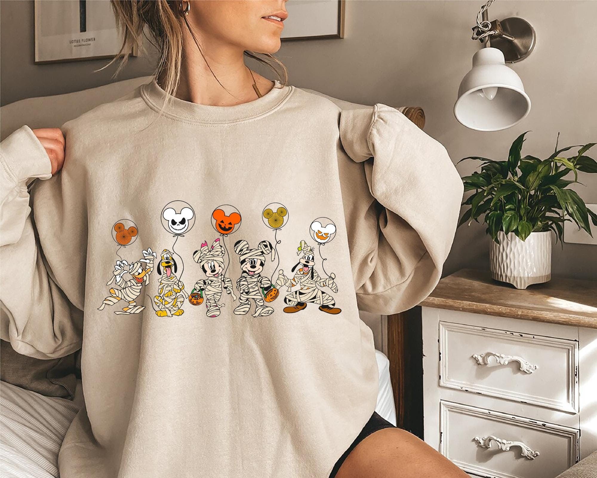 Disney Halloween Shirt Disney Mickey and Friends Characters Halloween Balloons Tee Disney Halloween Mummy Tee Graphic Tee – Cozy Vibes · High-Quality Print