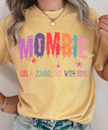 Funny Mombie Halloween Shirt for Moms Zombie Mom Graphic Tee for Tired Moms with Kids Cute Halloween Mombie T Shirt for Mothers Graphic Tee – Premium Graphic · High-Quality Print