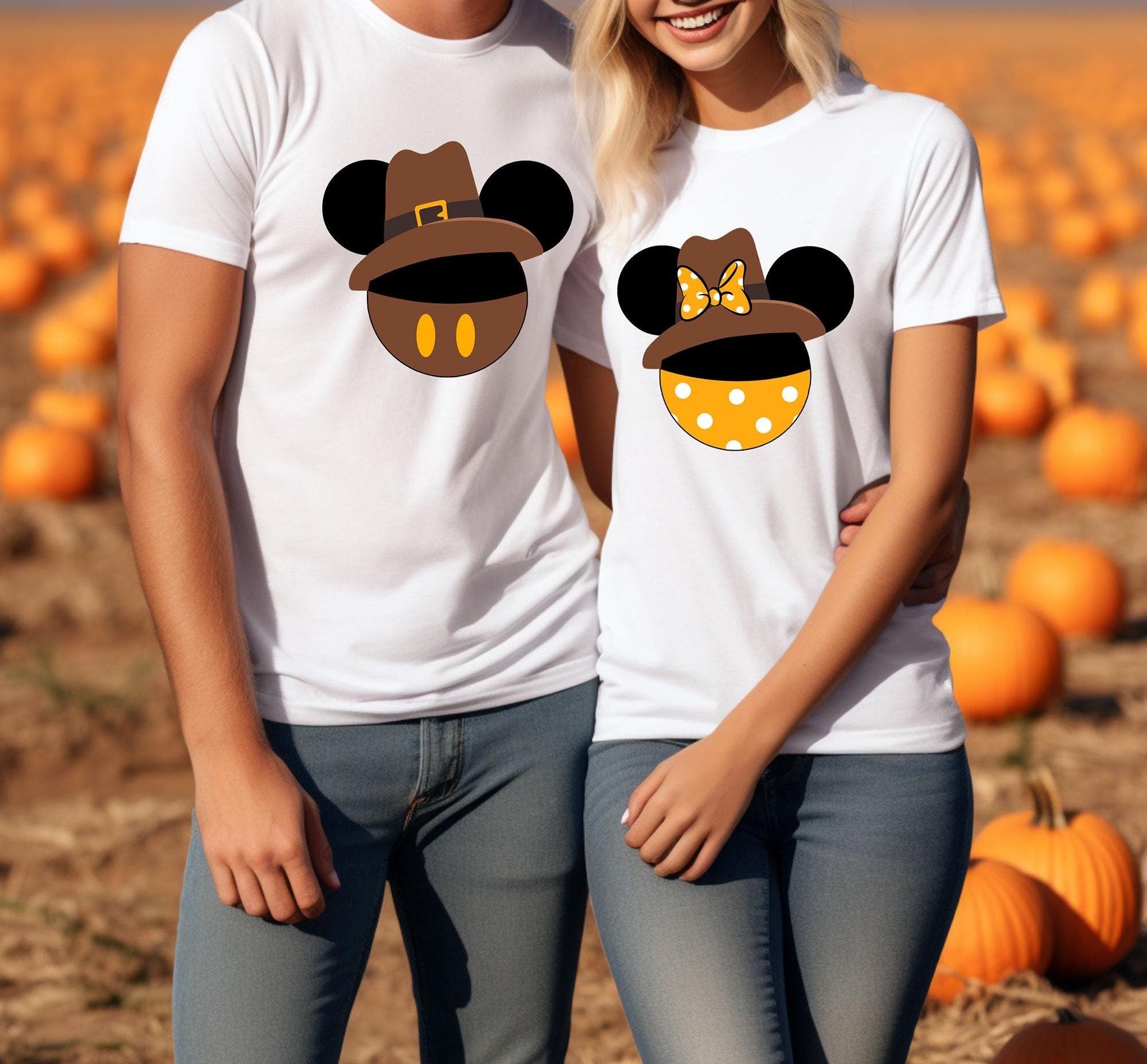 Disney Mickey Thanksgiving Shirt Thanksgiving Disney Thanksgiving Minnie Shirt Disney Trip 2024Disney Thanksgiving sweaterDisney couple Graphic Tee – Everyday Comfort · Trending Graphic Apparel