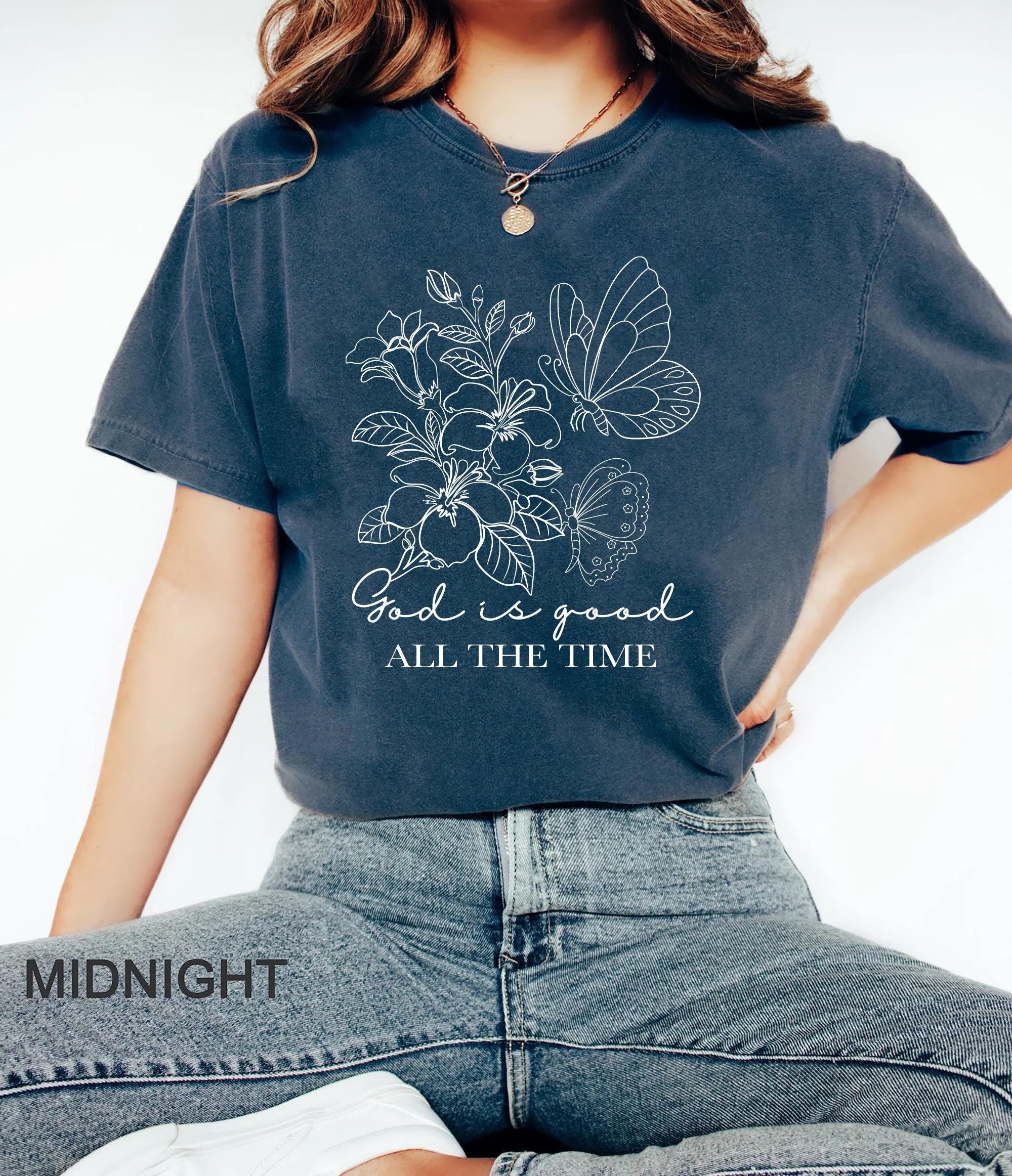 God Is Good Shirt Boho Christian T Shirt For Women Floral Bible Verse Tee Faith Based Jesus Apparel Girls Religious Gift Graphic Tee – Fan Favorite · High-Quality Print