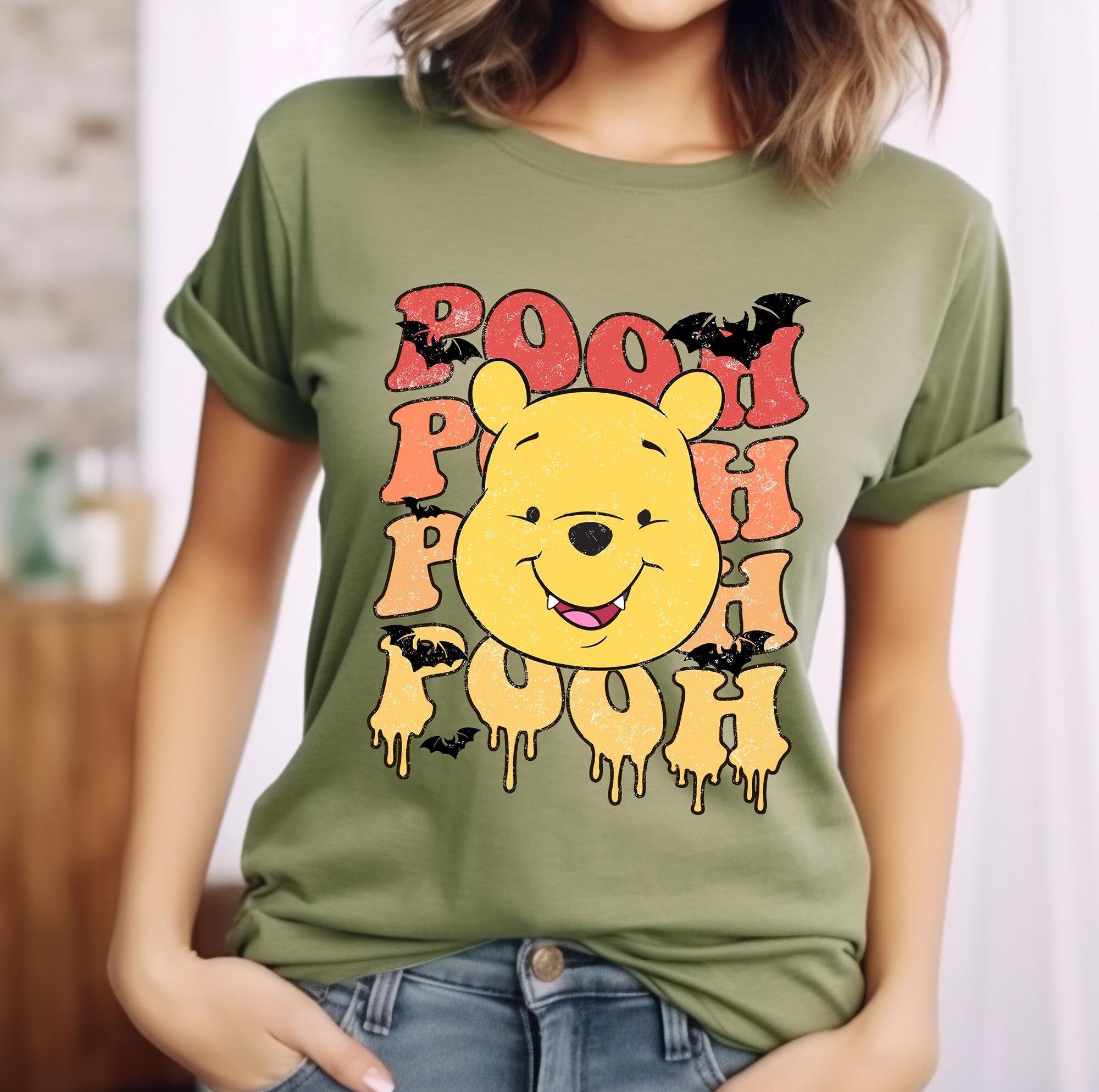 Retro Halloween Winnie The Pooh Shirt Winnie The Pooh Vintage Halloween Shirt Halloween Winnie The Pooh Spooky Season Shirt Cute Shirt Graphic Tee – Bold Style · Top Pick For Any Outfit