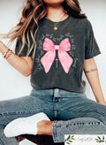 Retro Comfort Christian Shirts Bible Verse Pink Bow Shirt Coquette Christian T Shirt Women39s Inspirational Shirt Coquette Mommy Sweater Graphic Tee – Aesthetic Look · Trending Graphic Apparel