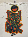 Vintage 1990s 90s Nike Dish The Rock Basketball Streetwear Artwork T Shirt L XL Graphic Tee – Fan Favorite · High-Quality Print