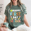 Happy First Day of School Shirt Teacher Gift First Day of School Shirt Back To School Shirt 1st Day of School Shirt Graphic Tee – Premium Graphic · High-Quality Print