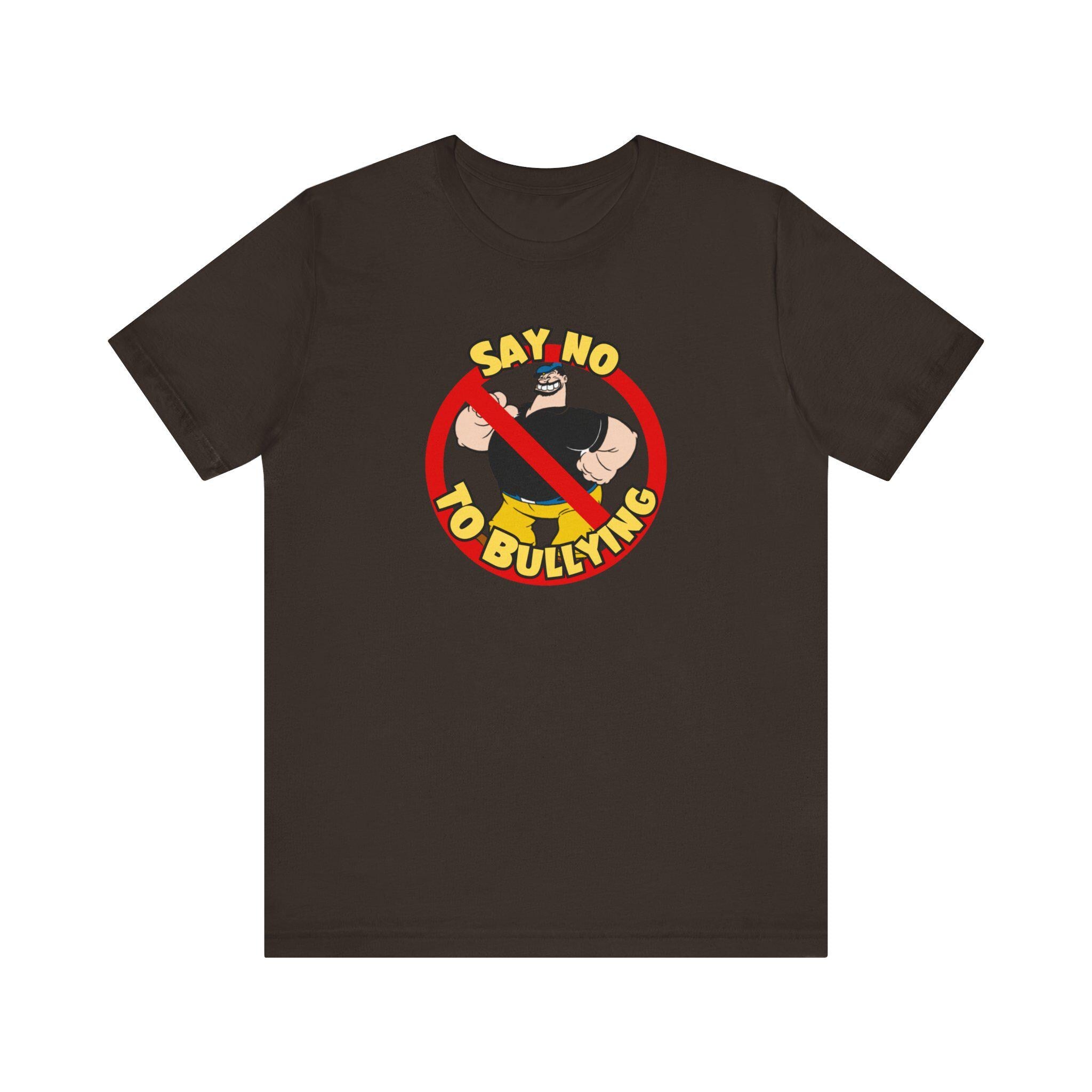 Say No to Bullying Unisex Tee Flex Your Anti Bullying Muscles Graphic Tee – Easygoing Wear · Top Pick For Any Outfit